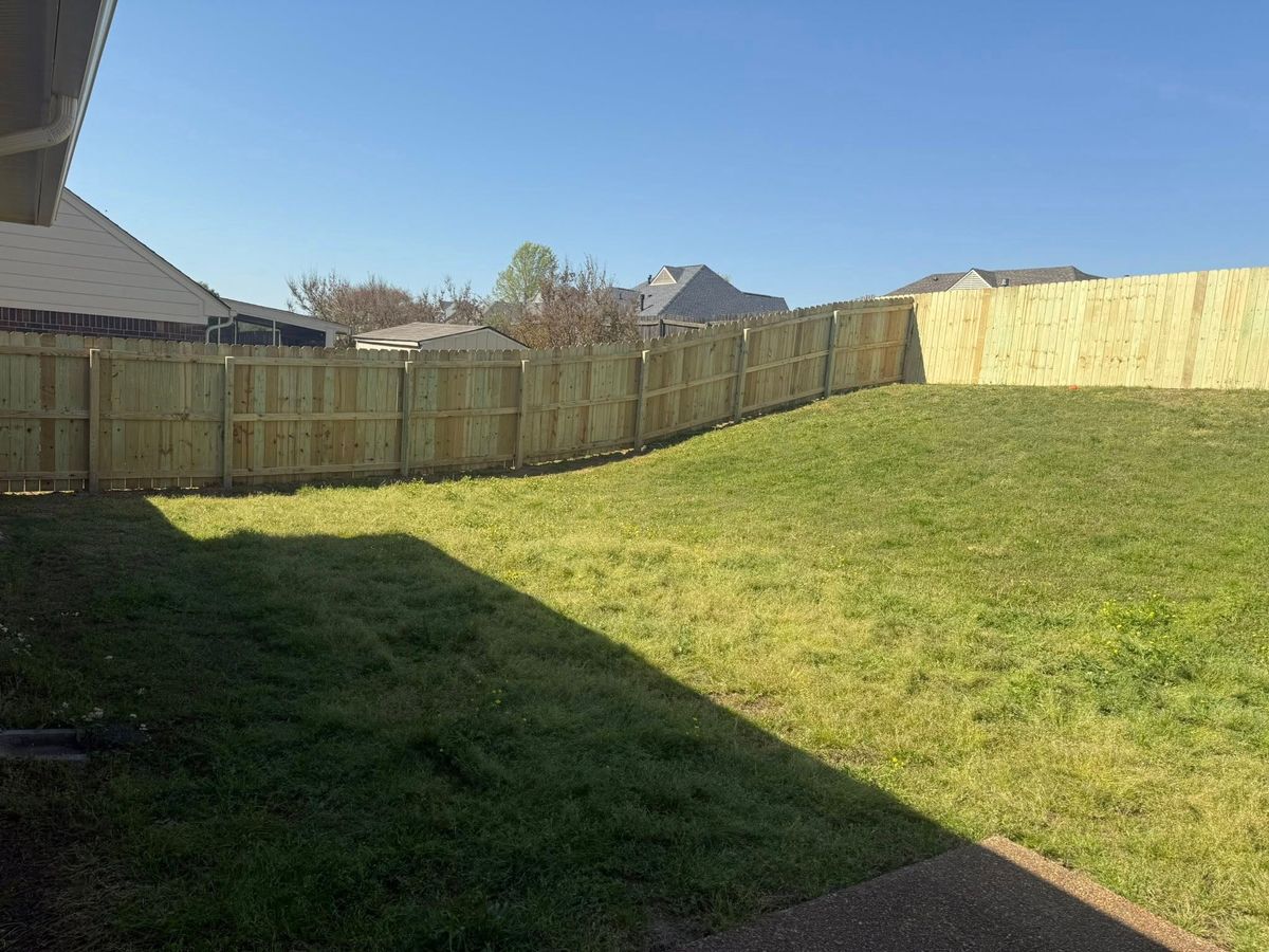 Fence Installation for Frontline Fencing LLC in Hernando, MS