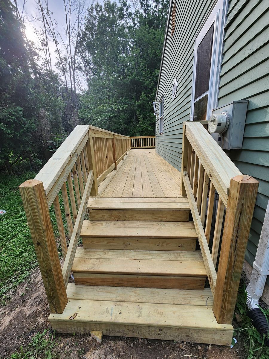 Deck & Patio Installation for Clark Contracting in Chester County, PA