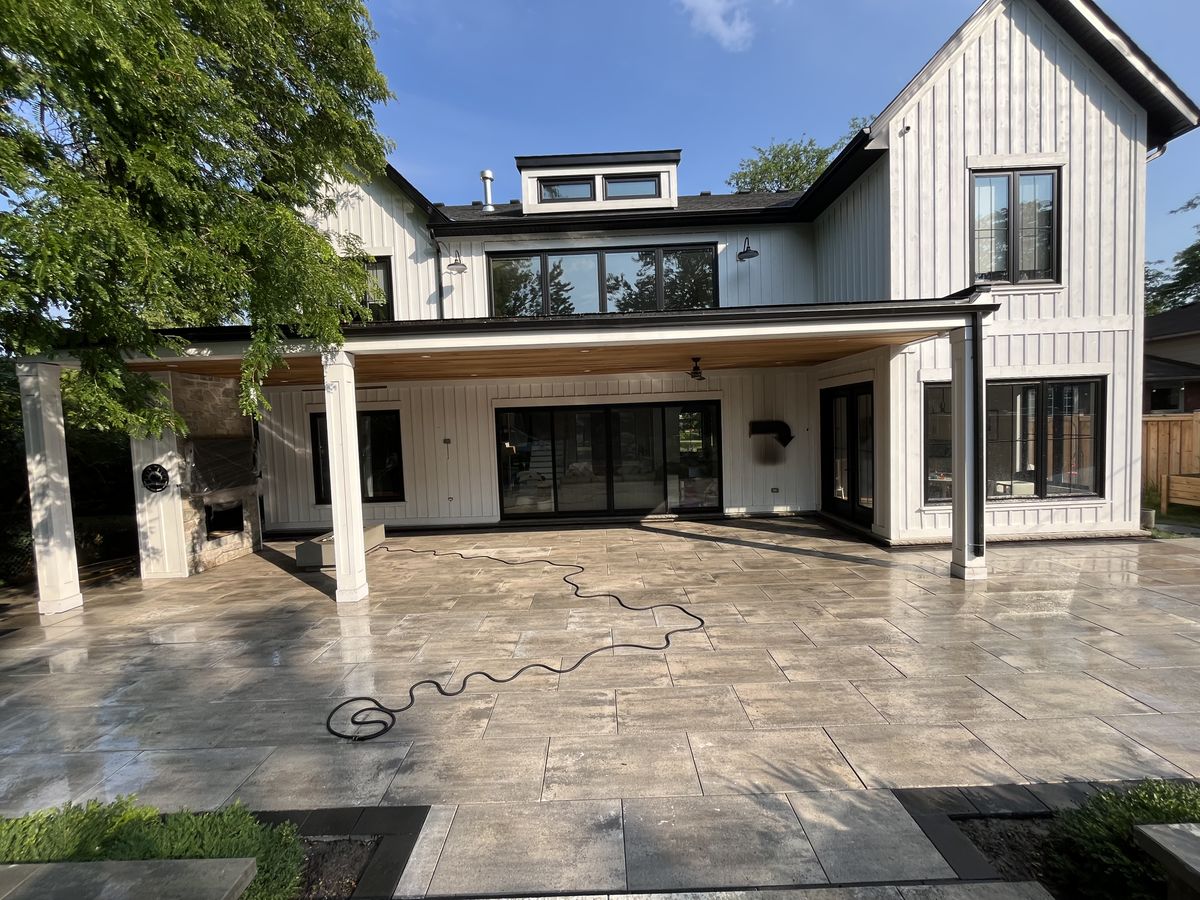 Interlock Pressure Washing & Re-Sanding for Pure Pavers Restoration in Burlington, ON