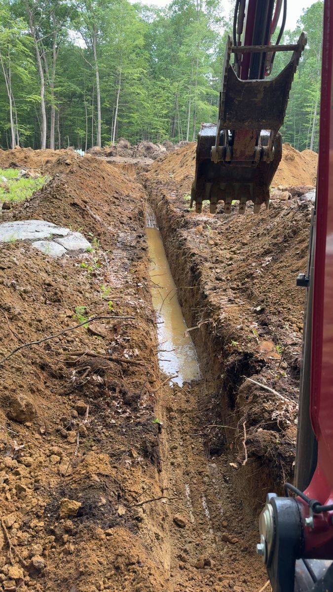 Underground utilities for Triple C’s Excavation in Ashford, CT