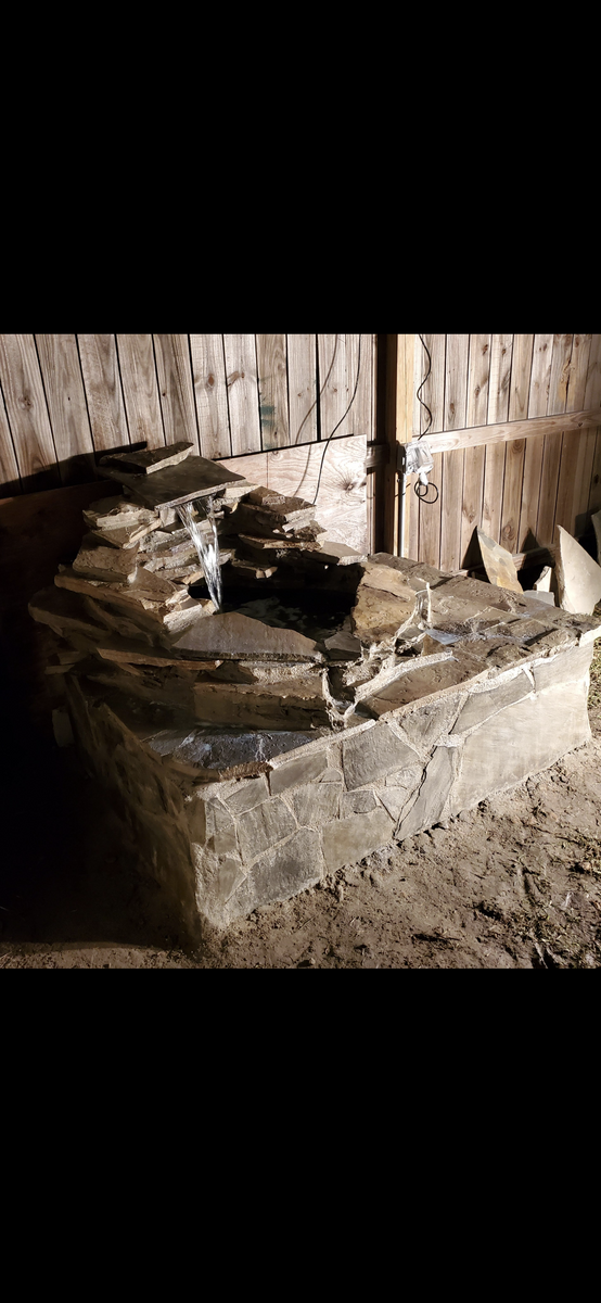 Water Feature Installation for Sparkling City Outdoor Designs in Corpus Christi, TX