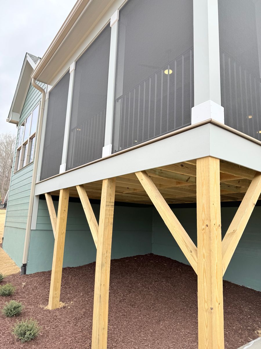 Deck Construction for Tarheel Restoration in Durham, NC