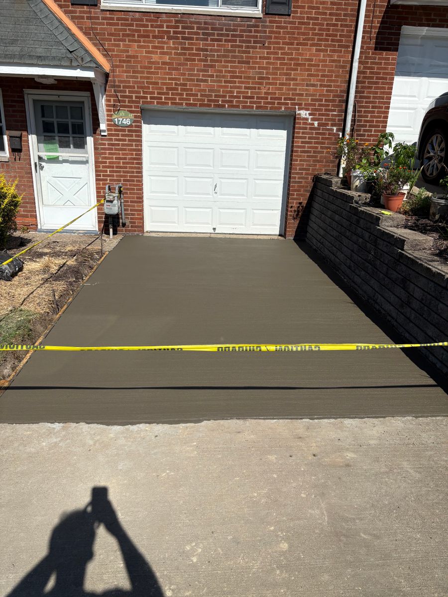 Concrete Driveway Installation for Backbone Construction Services in Clinton, PA