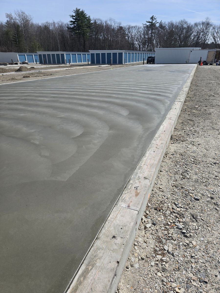 Concrete Slab Construction for Apex Landcare in Salisbury, MA