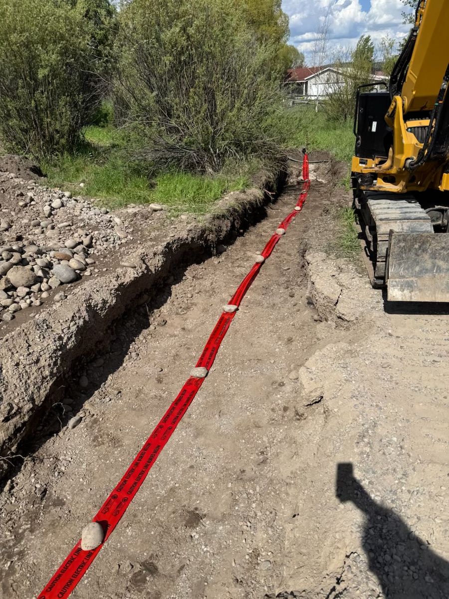 Water Lines for Hansen Earth Works in Jackson, WY