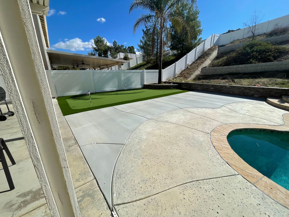 Concrete for Aidan Jade Landscaping in Riverside County, CA