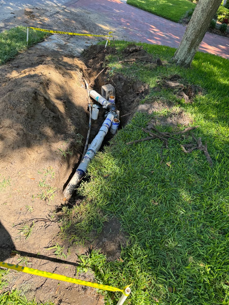 Irrigation install and repairs for MyerScapes Environmental LLC in Mulberry, FL