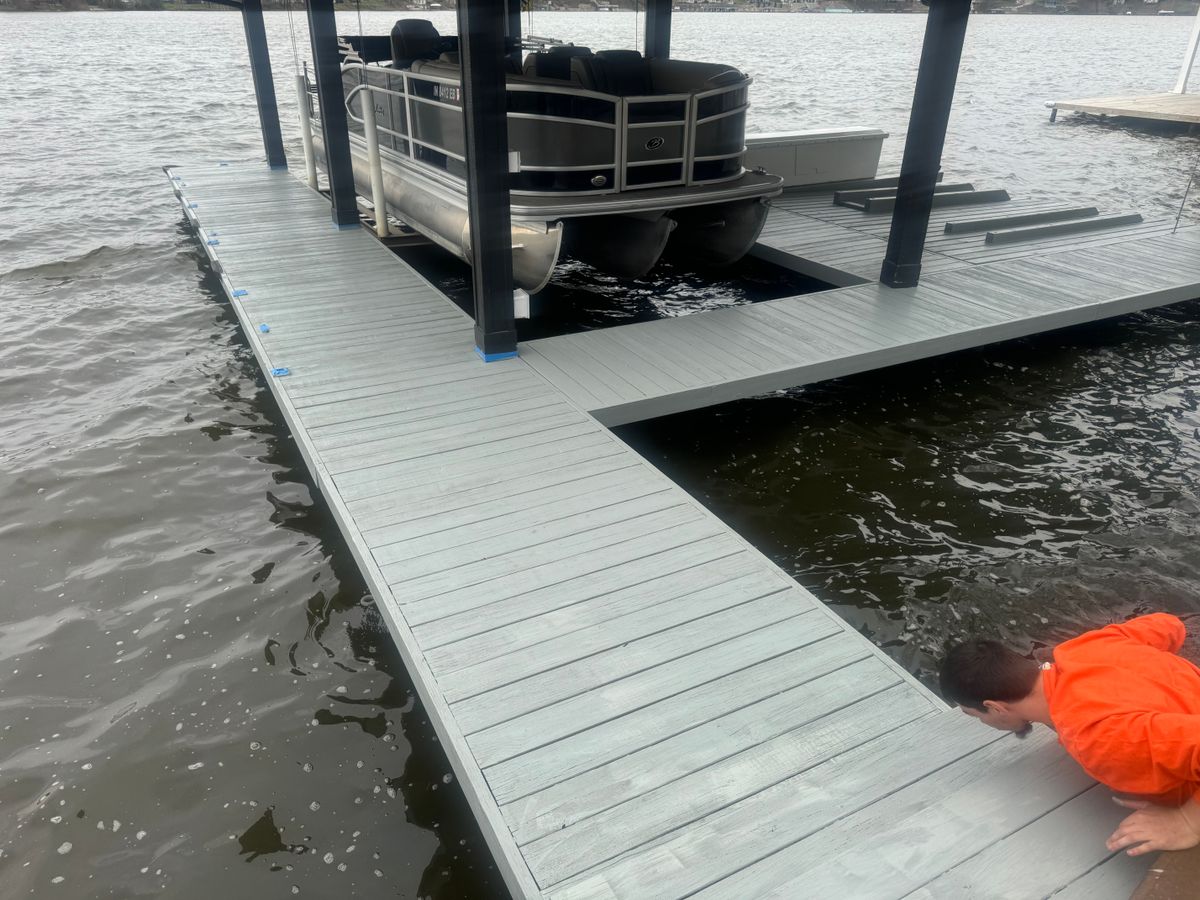 Deck & Fence Staining for Risner Construction in De Motte, IN