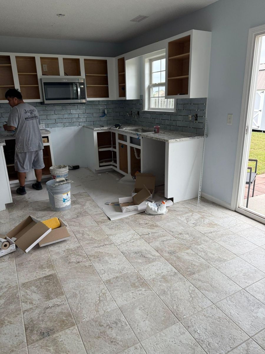 Kitchen and Cabinet Refinishing for Pro-Splatter in Wilmington, NC