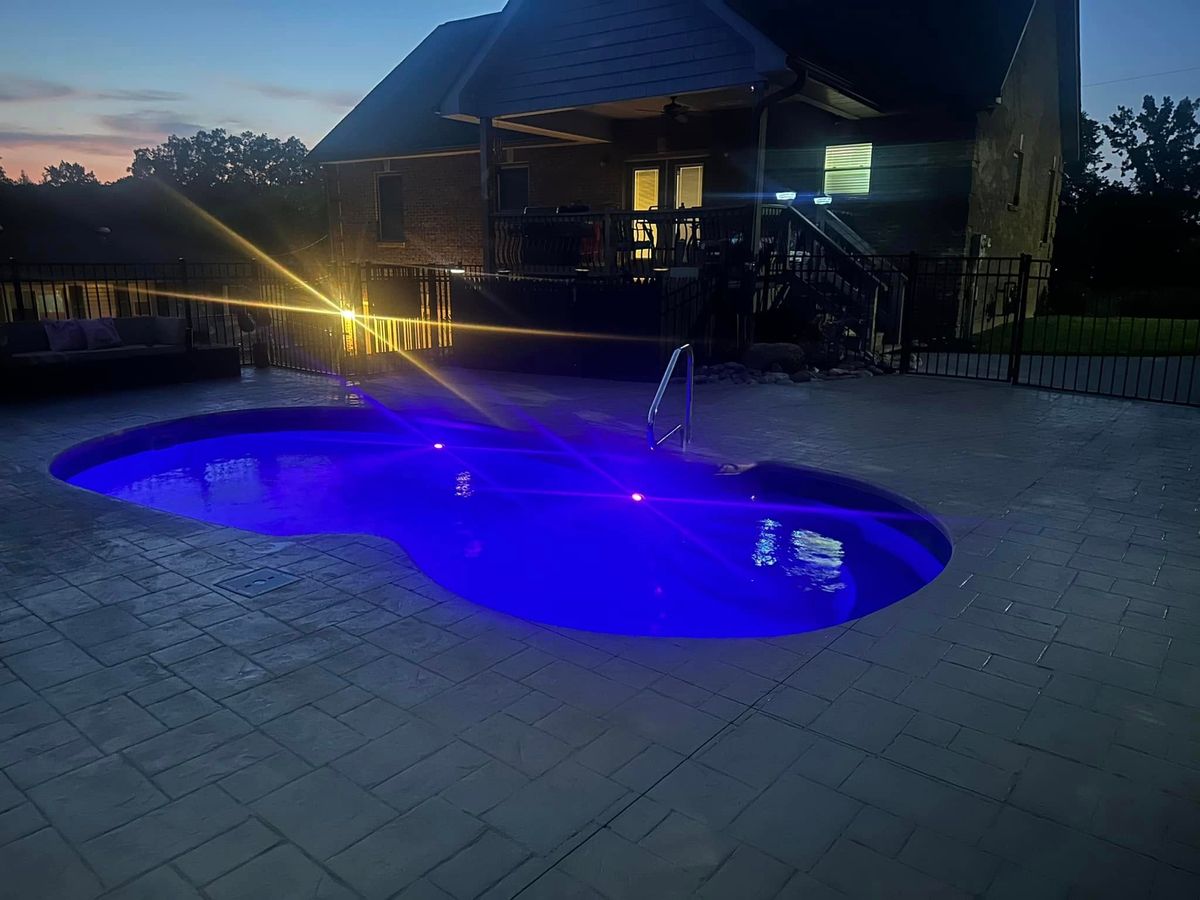 Fiberglass Pool Construction for Grasshopper Excavating & Pools in Pigeon Forge, TN