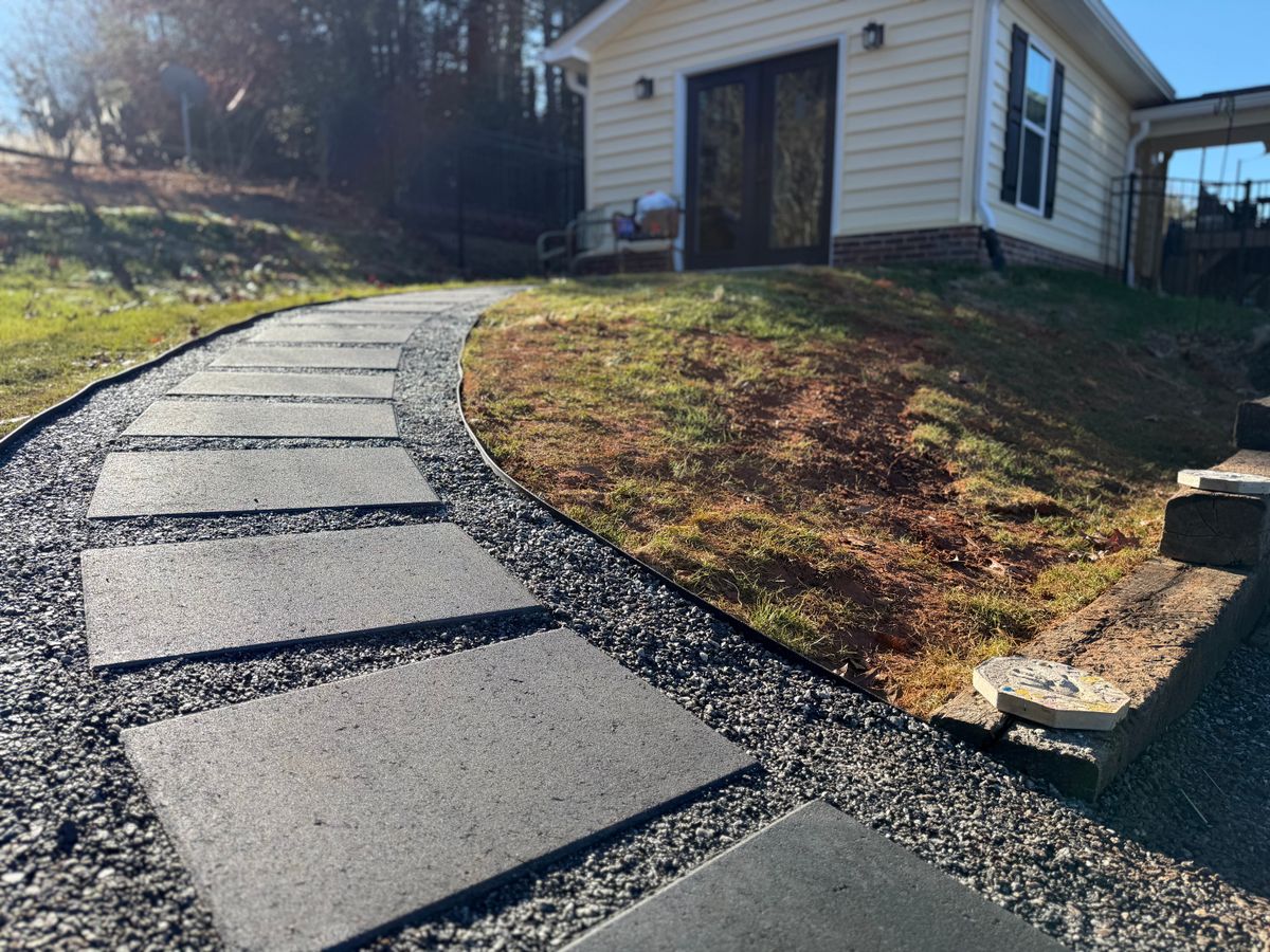 Hardscaping for Quartz Creek in Claremont, NC