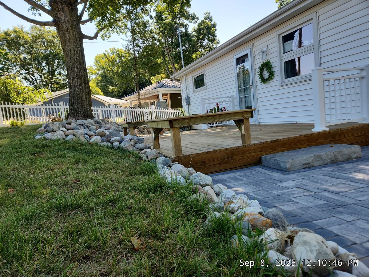 Deck & Patio Installation for Cornerstone Builds in LaGrange, IN
