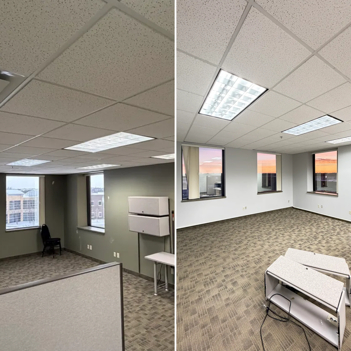 Ceiling painting for Trinity Painting & Renewal Services in Mora, MN