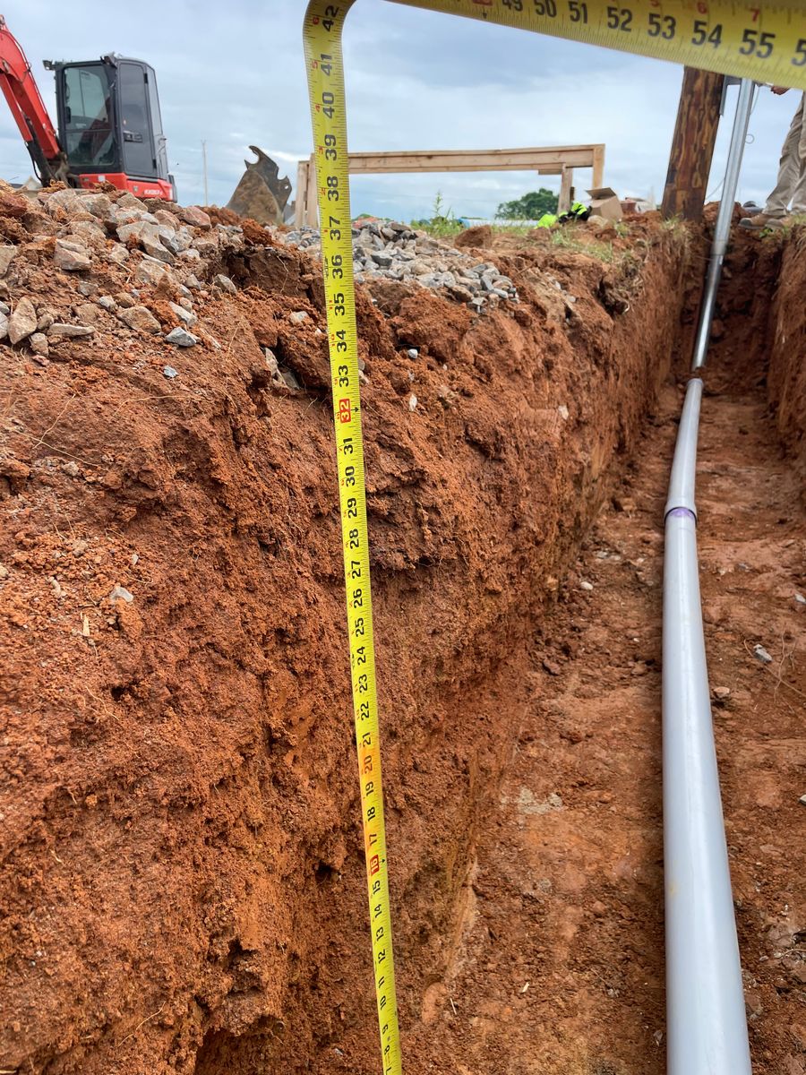 Underground Utilities for TrottCo Excavation in Shelbyville, TN