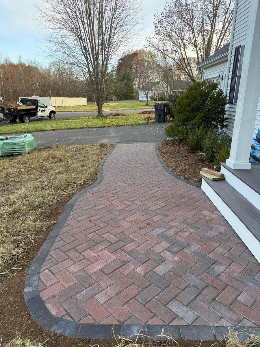 Hardscaping for Lennon Land Management in Suffield, CT