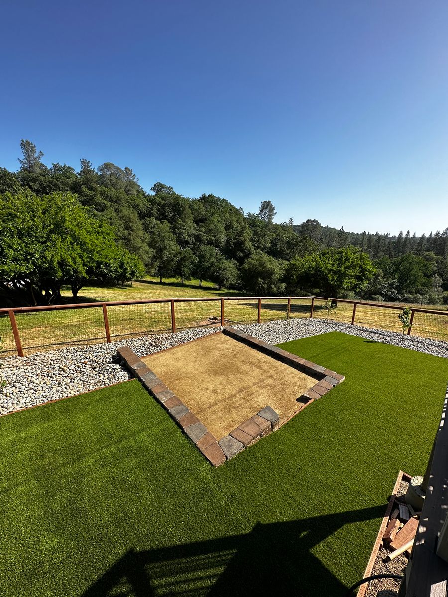 Artificial turf installation for Diamond Landscape & Hardscape in Diamond Springs, CA