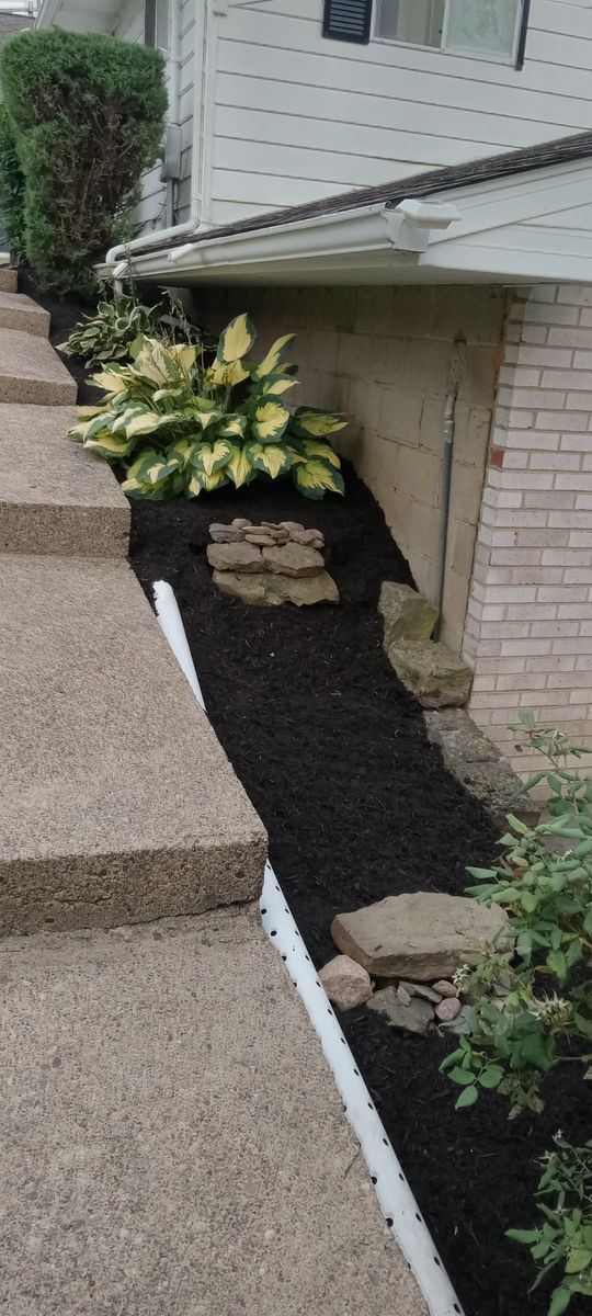 Mulch Installation for Bakers Landscape & Design in East Liverpool, OH