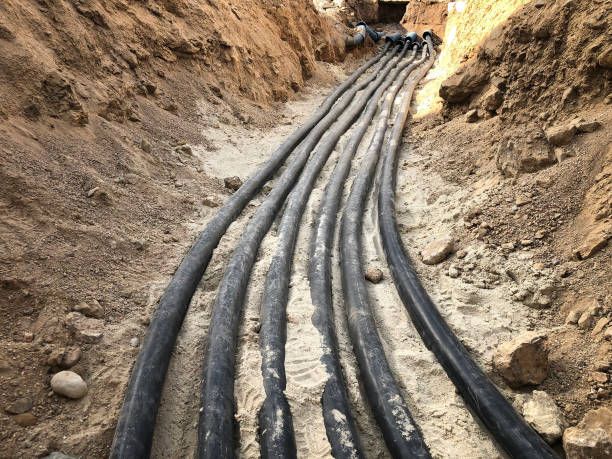 Utility line excavation for Louisville Earth Movers in Crestwood, KY