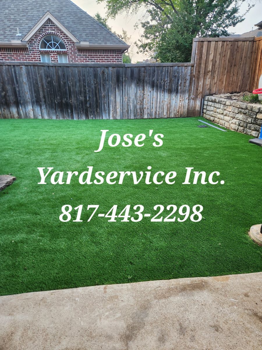 Sod Install for Jose's Yardservice in Keller, TX