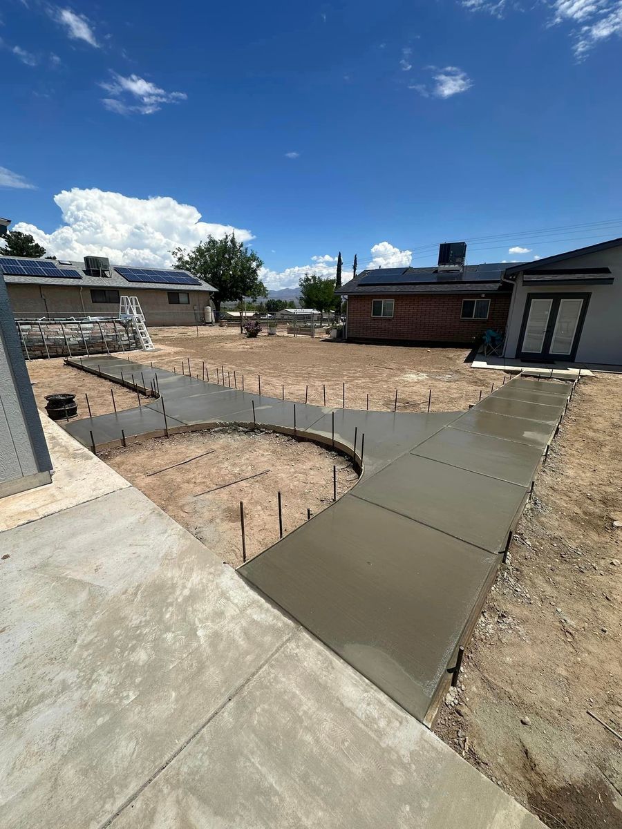 Sidewalk Installation for American Concrete Placement in Camp Verde, AZ