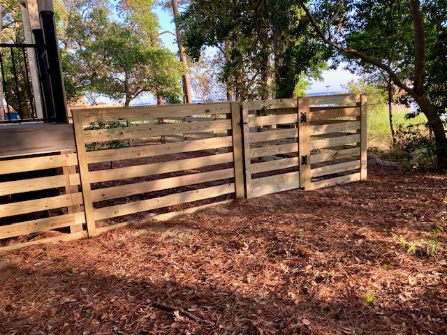 Wood Fencing for Sea Level Fence in Virginia Beach, VA