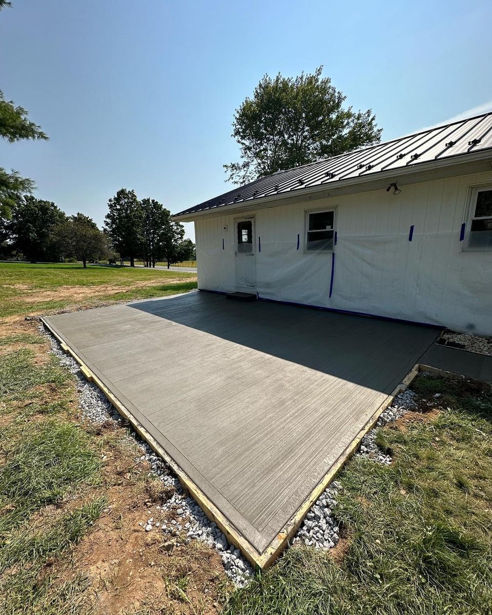 Concrete Slab Construction for Tri County Enterprises in Benton, PA