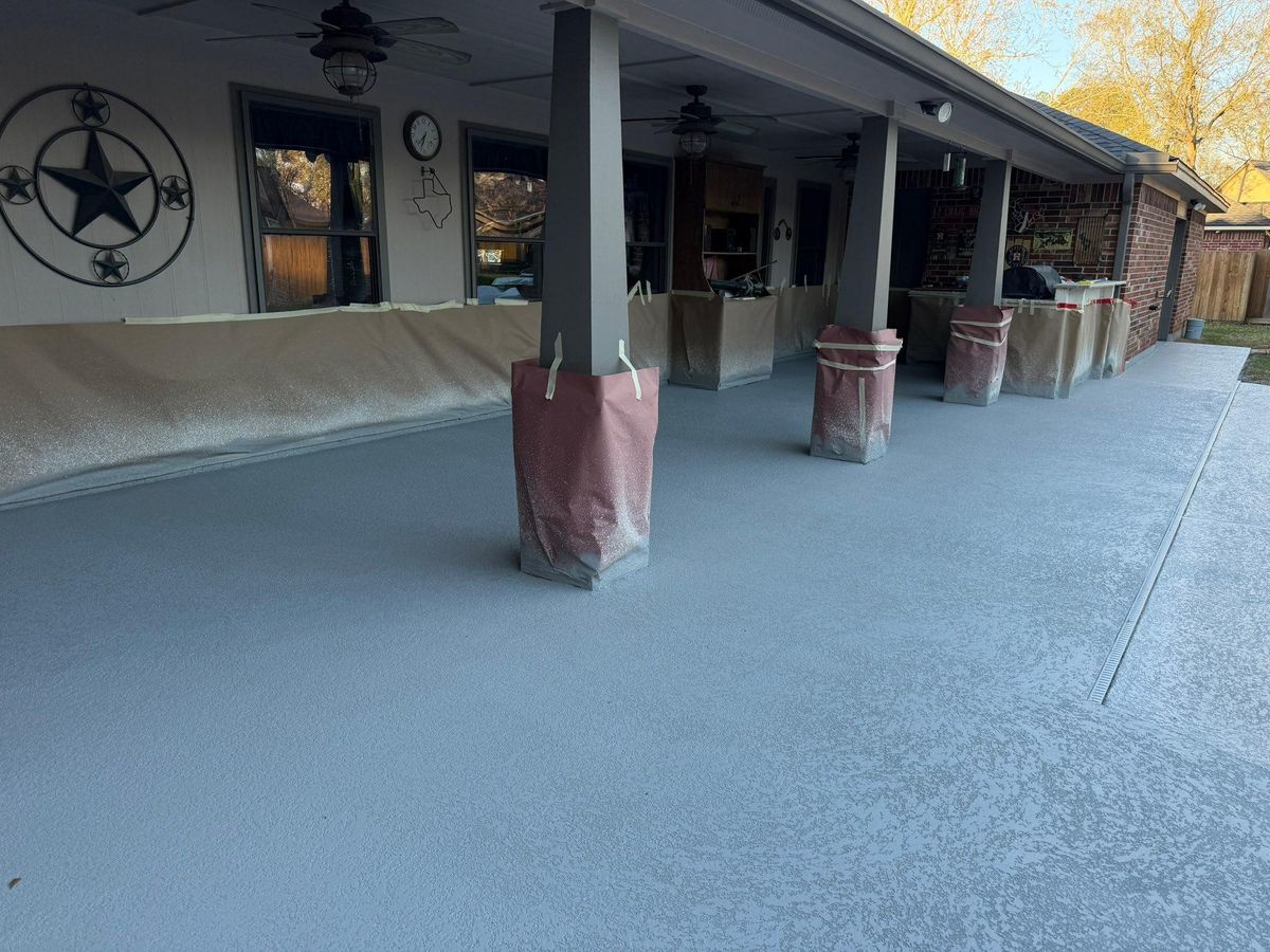 Pool & Patio Restoration for Texas Curb N Borders in Houston, TX