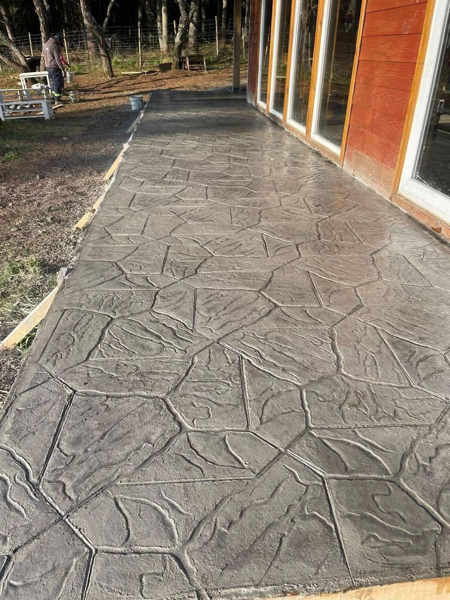 Stamped Concrete Installation for Luna Dynasty Concrete in Chicago, IL