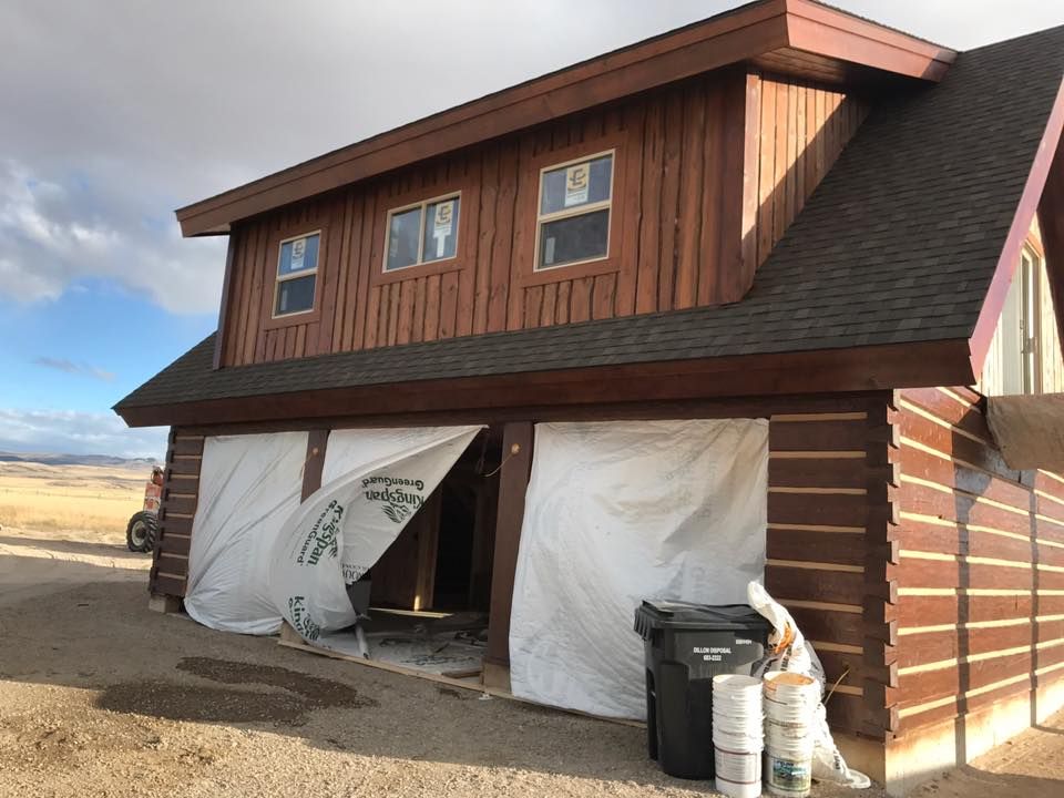 Log Home Chinking for True Blue Logworks LLC in Corvallis, MT
