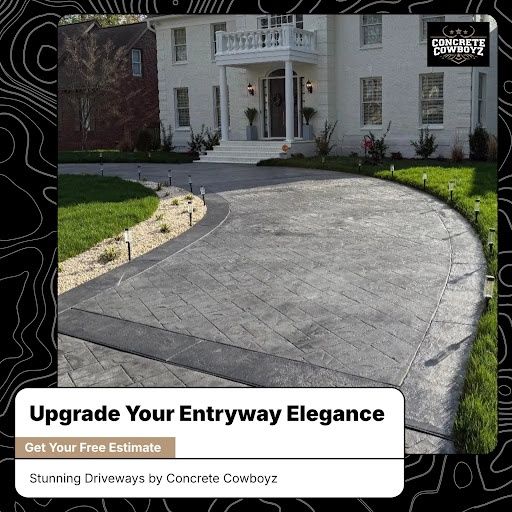 Concrete Driveway installation for Concrete Cowboyz in Greenville, NC
