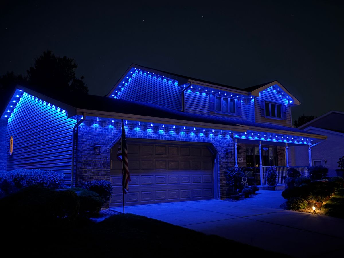 Permanent Outdoor Lighting for Risner Construction in De Motte, IN