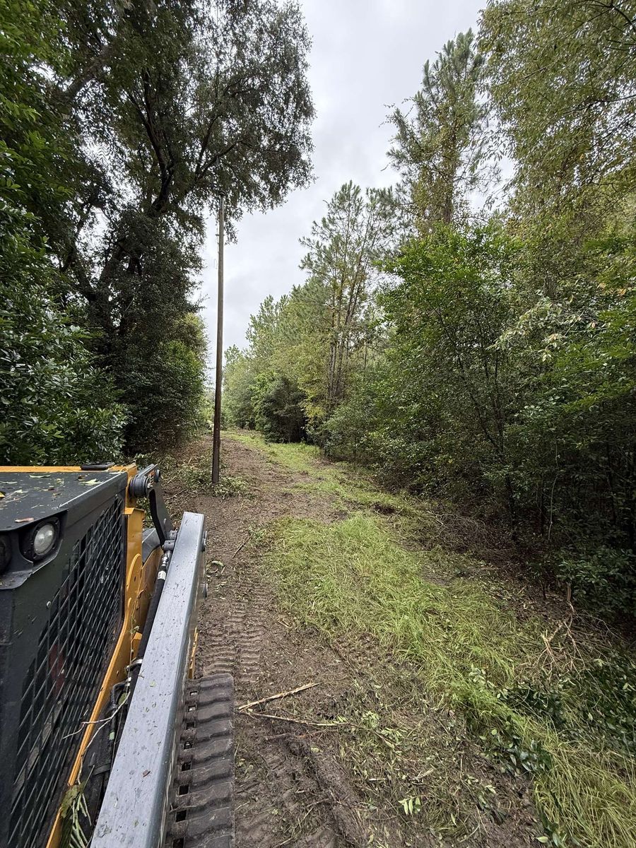 Forestry mulching for Bay Hill Development in Nahunta, GA