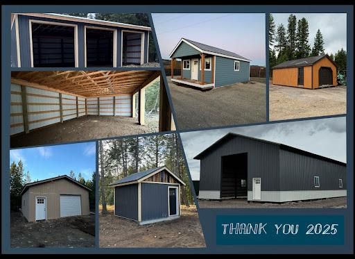 Single Pitch Shed for Rocky Mountain Shed Builders in Whitefish, MT