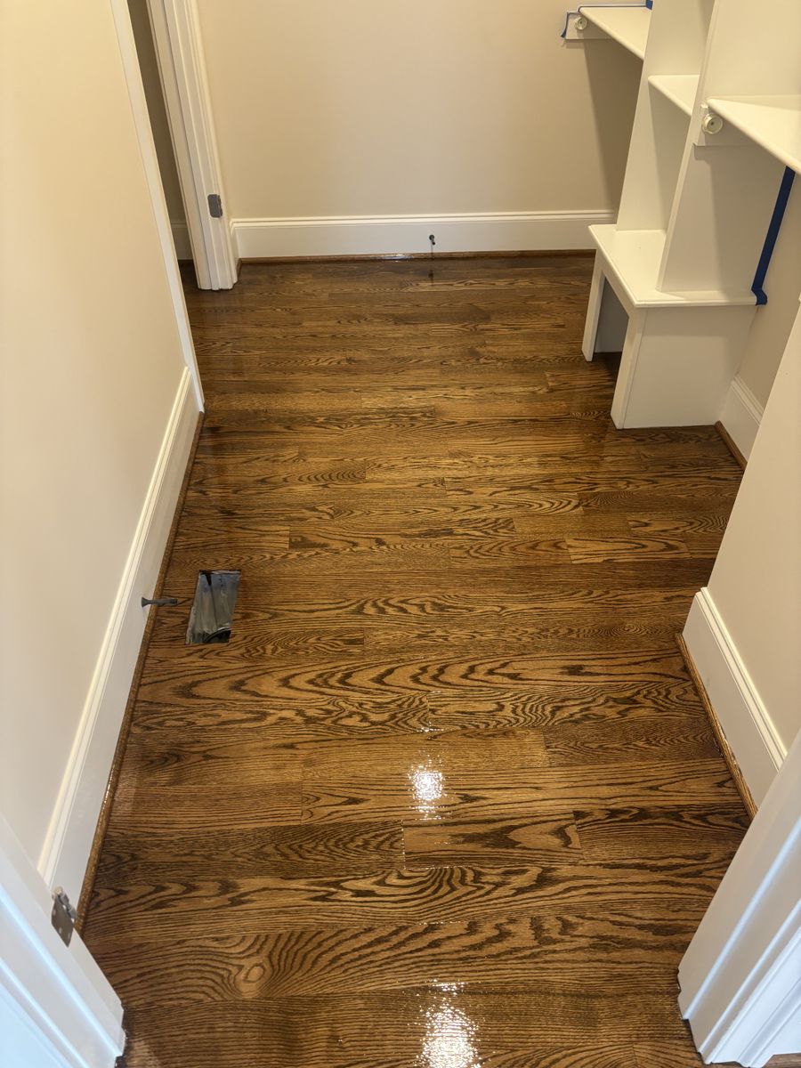 Refinishing hardwood flooring for Jason Tench Flooring LLC in Richmond, VA