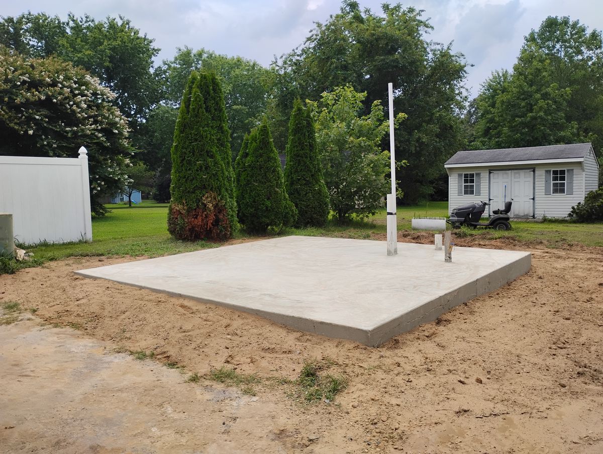 Monolithic Concrete Slab Foundations for OBH Concrete LLC in Lusby, MD