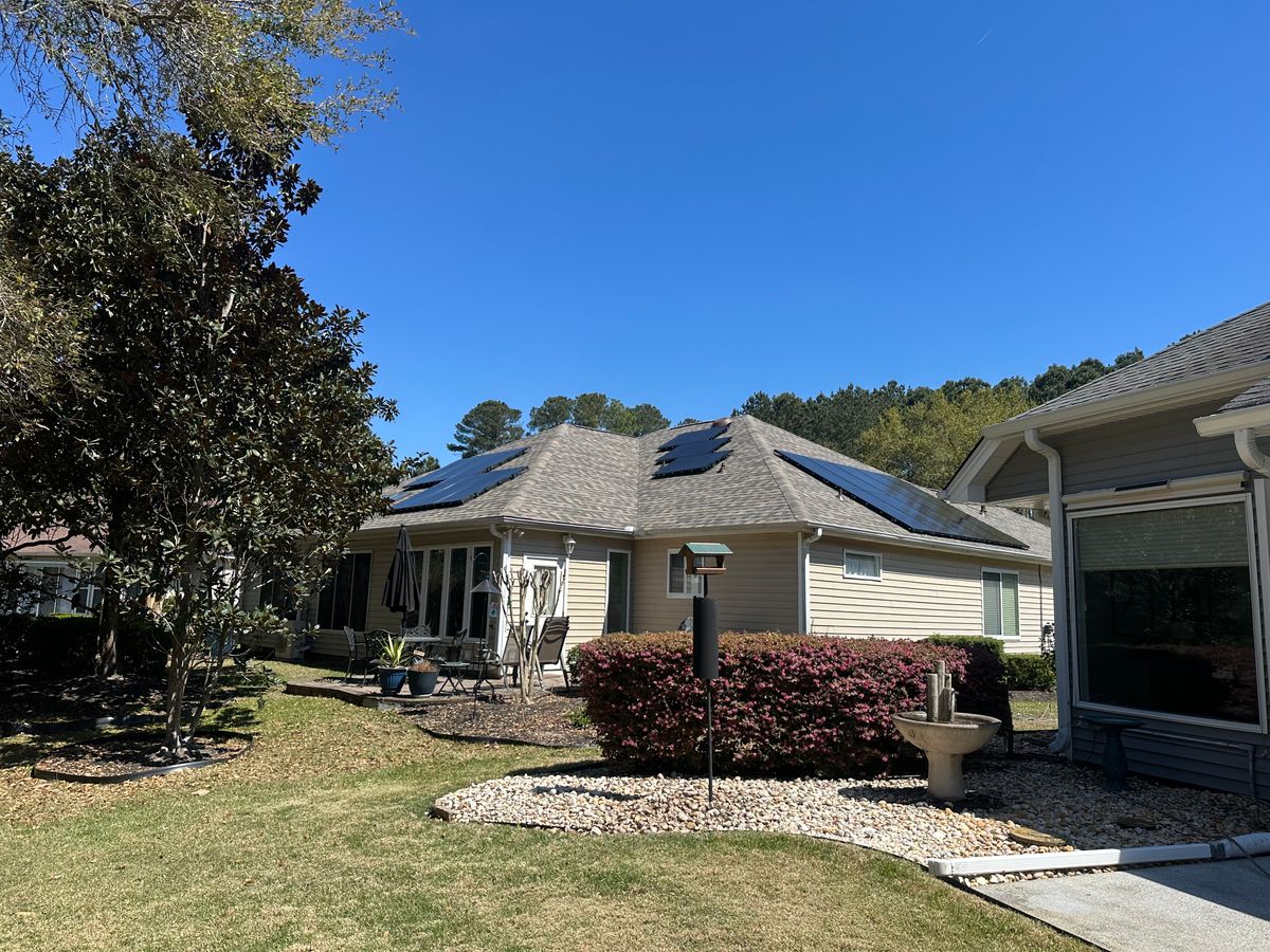 Solar panel cleaning for Premier Softwash in Bluffton, SC