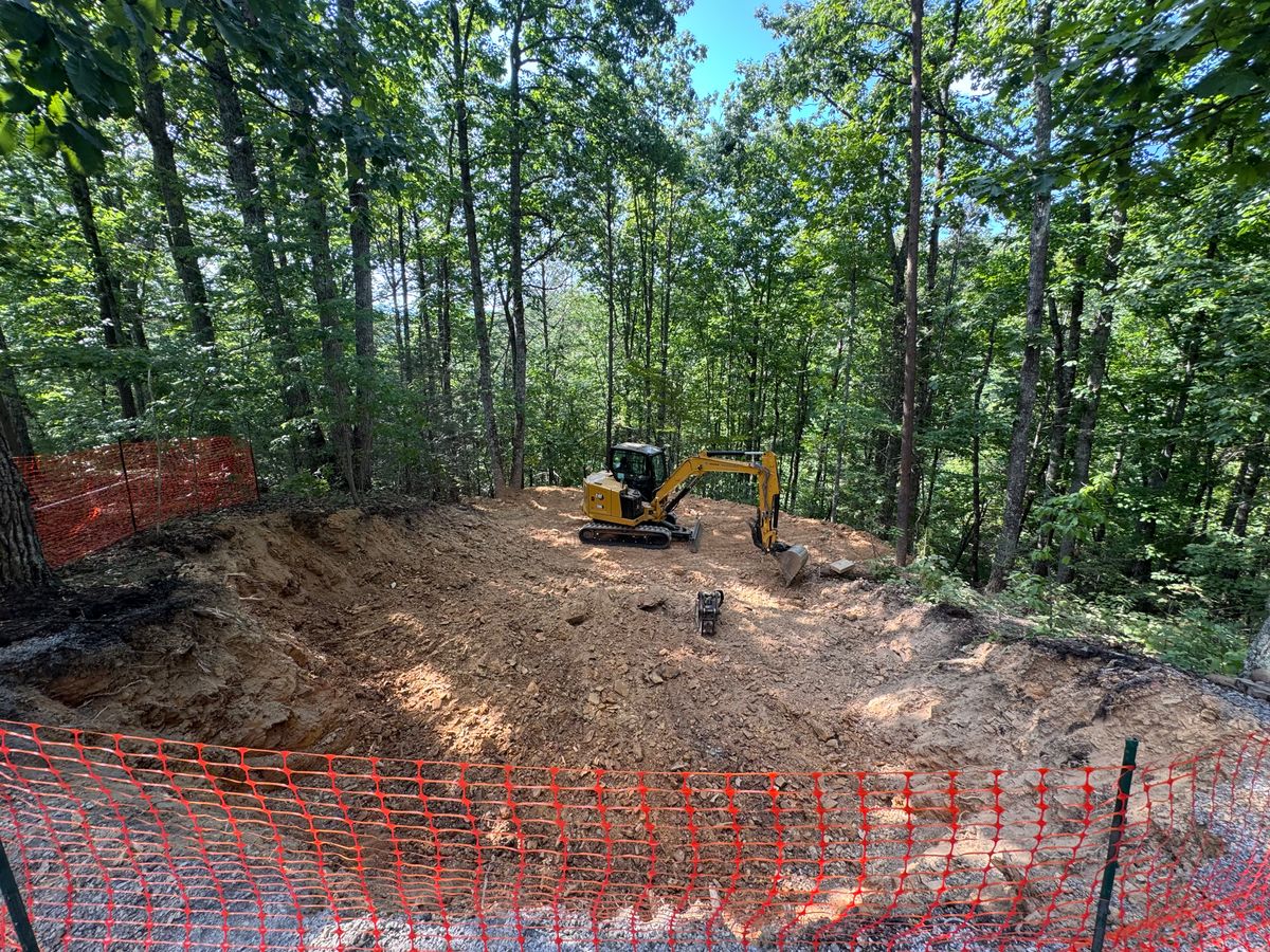 Site Preparation for Grayson Groundworks in Sevierville, TN