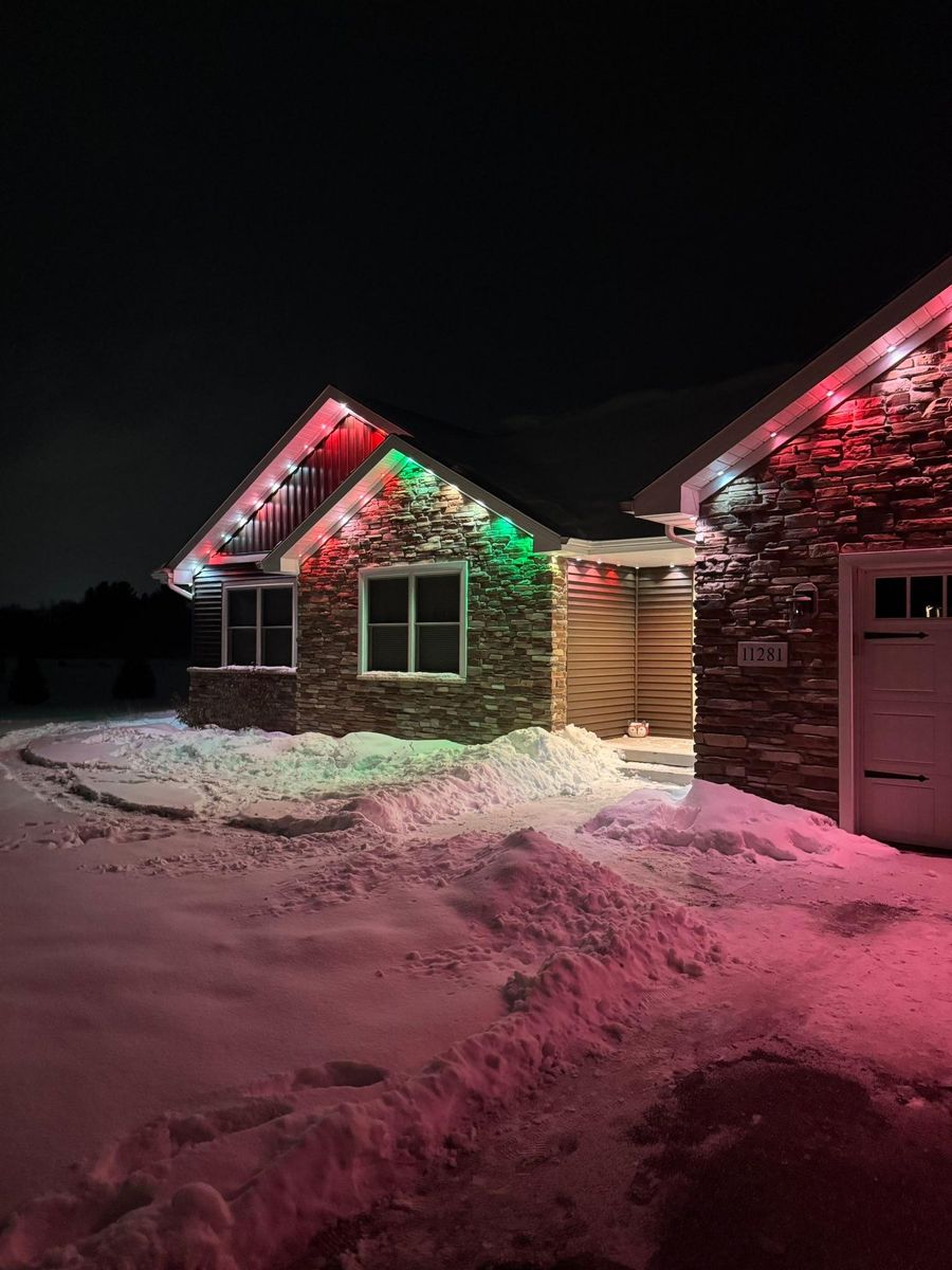 Permanent Outdoor Lighting for Risner Construction in De Motte, IN