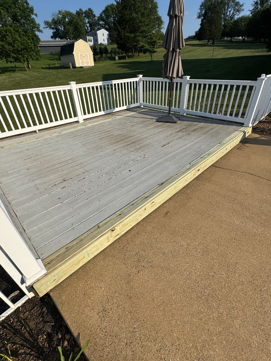Deck Construction for Sanchez Paint Pros in Frederick, MD