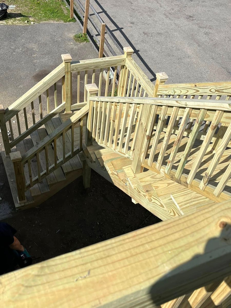 Deck Installation for DiPersio Construction in Wilmington, MA