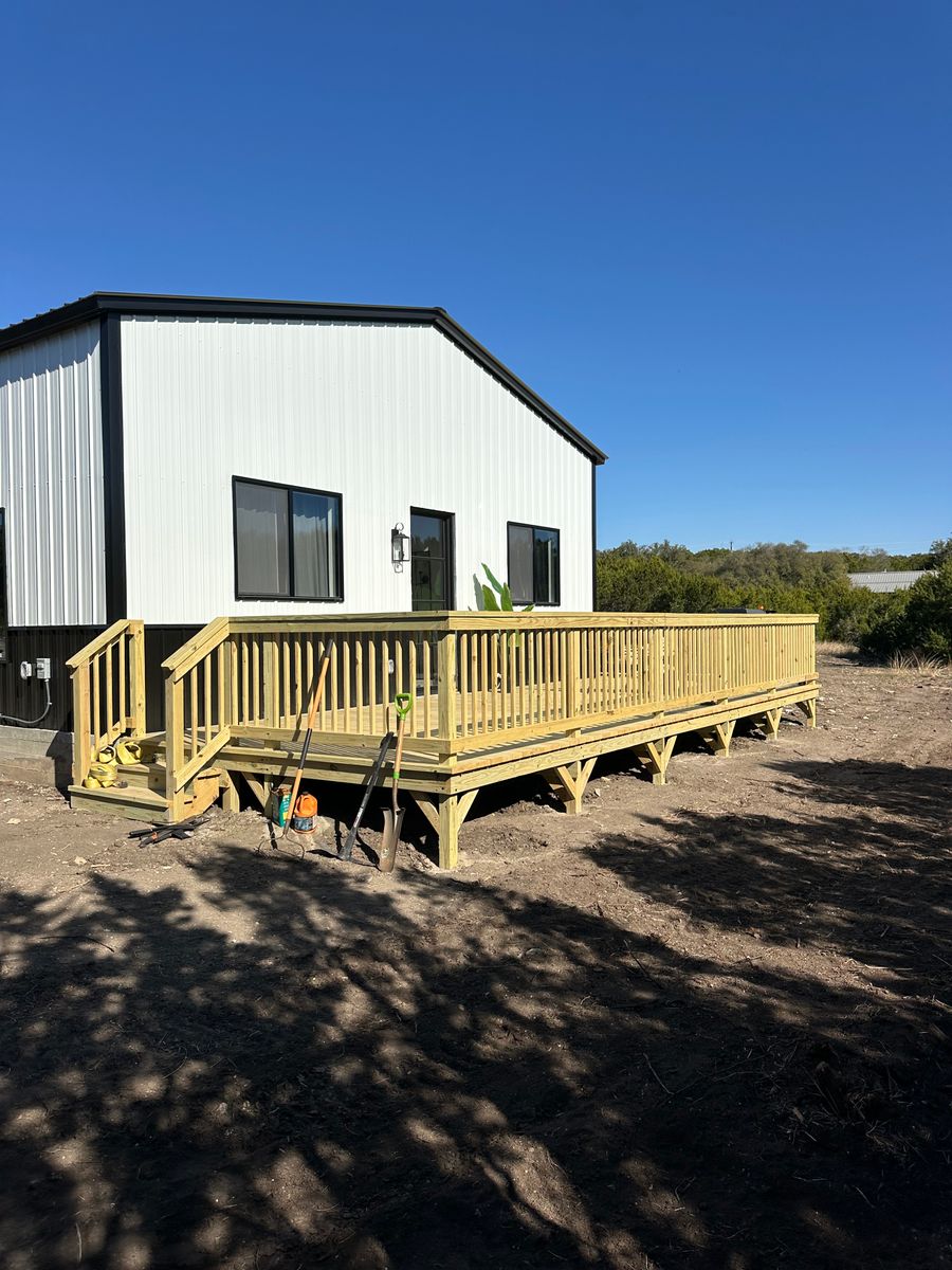 New Deck Builds for Timberline Deck and Patio LLC in Waco, TX