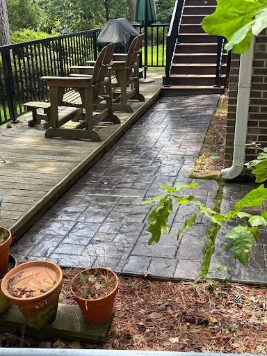 Stamped Concrete Installation for Contemporary Concrete Construction in Norfolk, VA