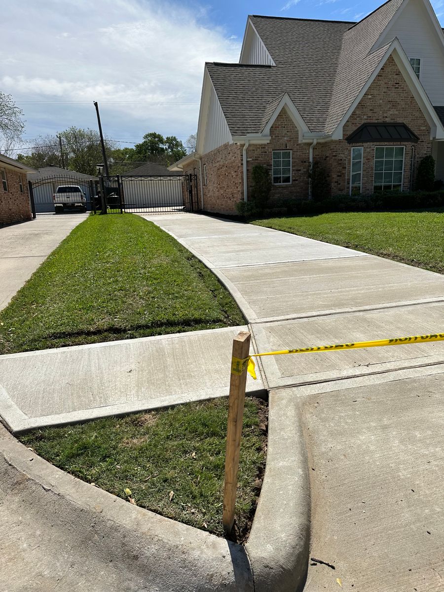 Walkways for BigTex Concrete Construction in Houston, TX