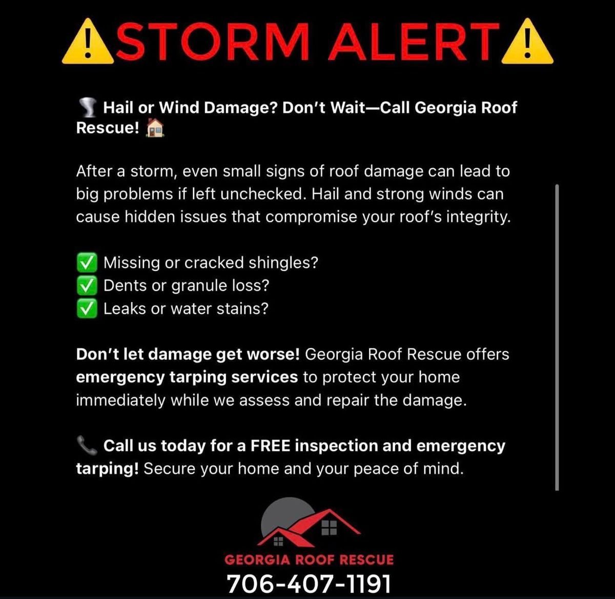 Inspections for Georgia Roof Rescue in Woodbury, GA