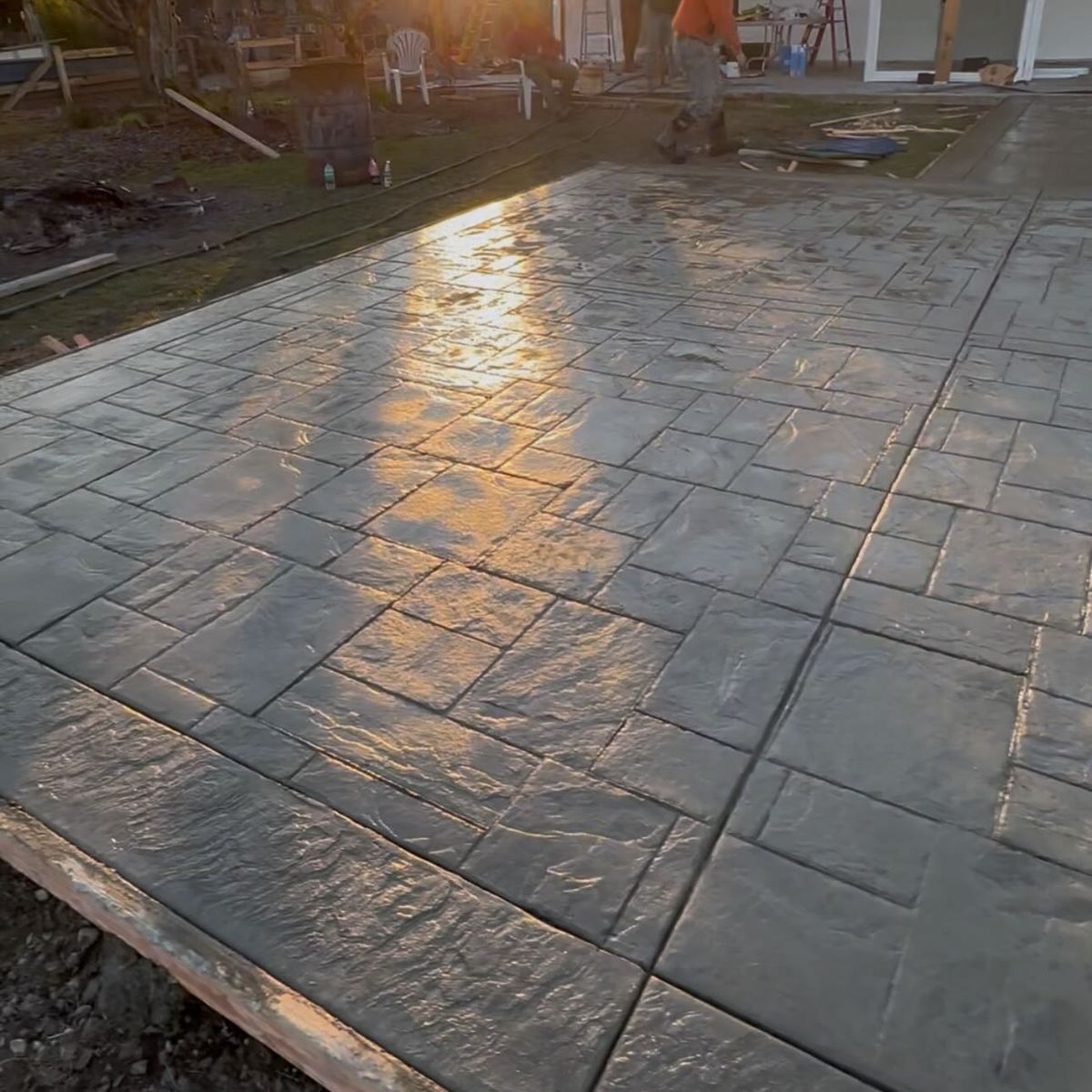 Stamped Concrete for Olmedo Bros Concrete LLC in McMinnville, OR