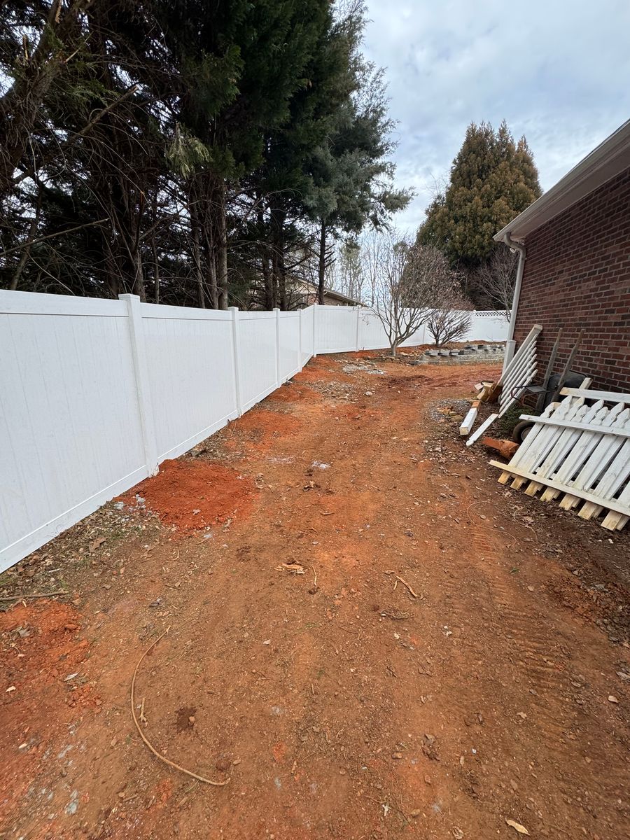 Grading for CW Lawn & Landscape in Hickory, NC