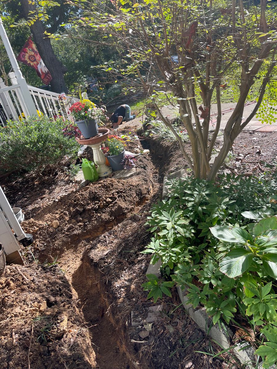 Trench Dig Outs for Vazquez Crawlspace Services LLC in Durham, NC