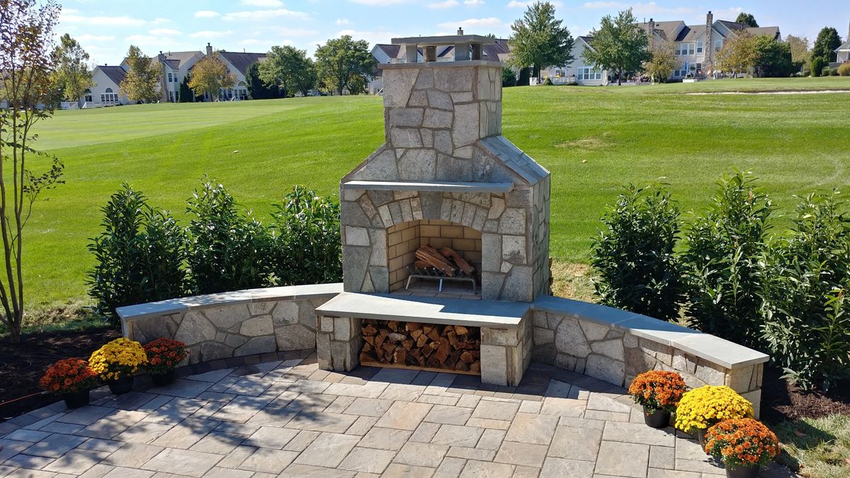 Outdoor Fireplaces for M&M Professional Landscaping in Sterling, VA