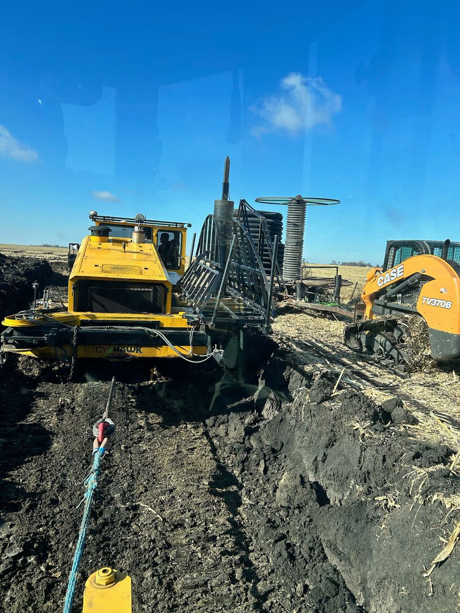 Demolition and excavation for Legge Farms and Drainage in Garner, IA
