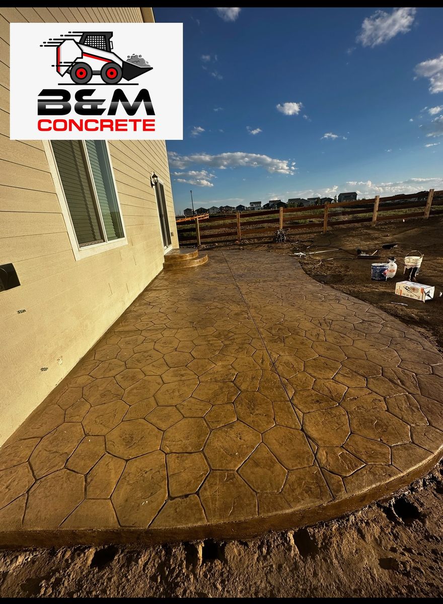 Patio Design & Installation for B&M Concrete LLC in Longmont, CO
